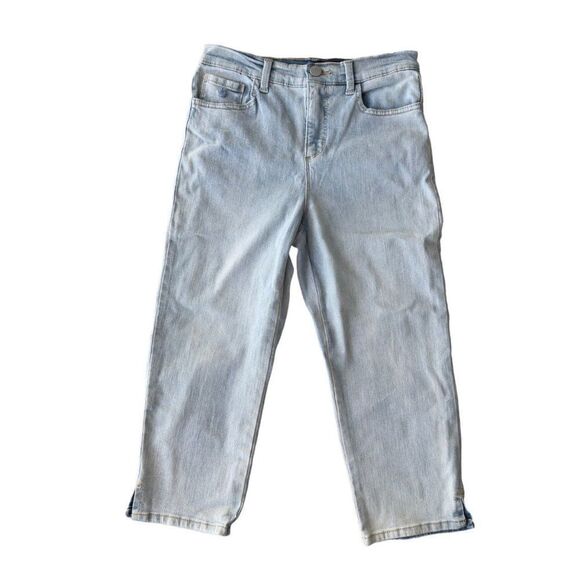 Gloria Vanderbilt Amanda Capris Denim Light Wash DGVB4957 Women's 4 - Picture 1 of 11
